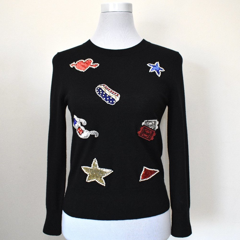 Runway Marc Jacobs Embellished Merino Wool Sweater